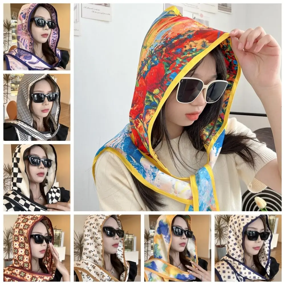 National Style Summer Hooded Silk Shawl Windproof Multifunction Sunscreen Scarf Sun Protection Luxury Windproof Headdress Lady
National Style Summer Hooded Silk Shawl Windproof Multifunction Sunscreen Scarf Sun Protection Luxury Windproof Headdress Lady