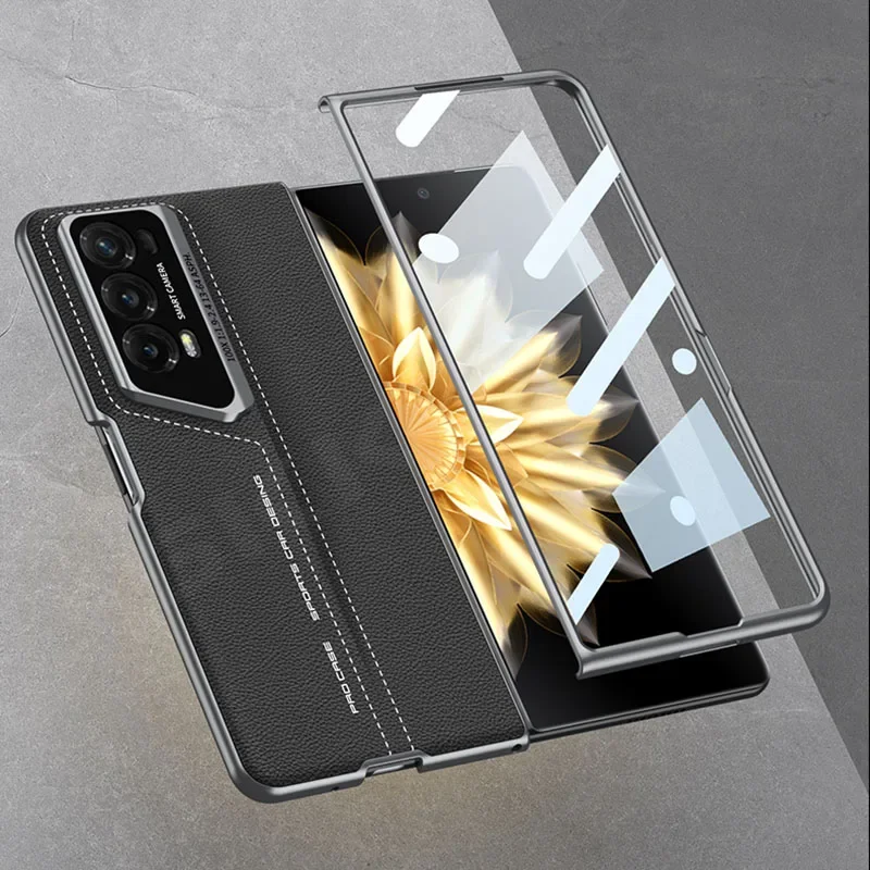 Противоударный чехол из искусственной кожи для Honor Magic V2 с внешним защитным стеклом, Жесткий Чехол для Honor Magic V2
Противоударный чехол из искусственной кожи для Honor Magic V2 с внешним защитным стеклом, Жесткий Чехол для Honor Magic V2