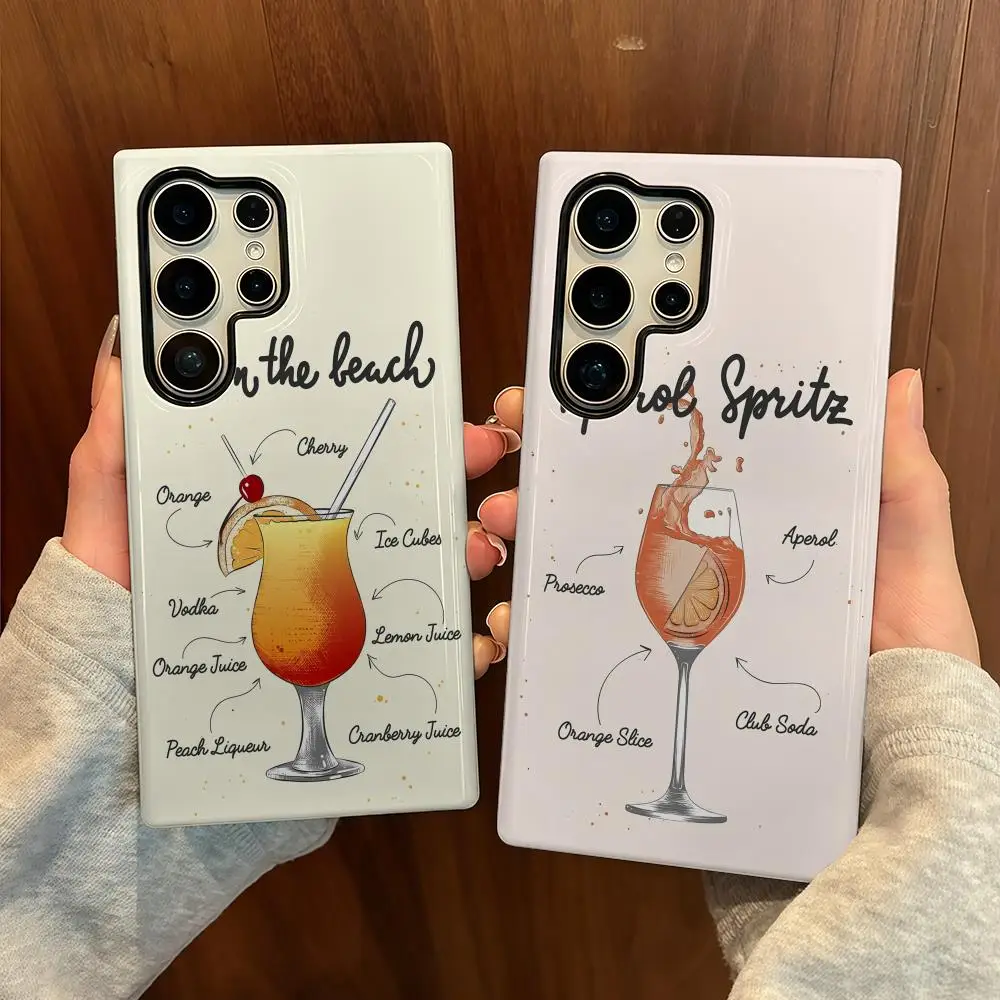 Modern cocktail wine Phone Case For Samsung S25 Film Shell Luxury GalaxyS24Ultra 23plus S22 21 A56 36 26 16 Double layer Cover
Modern cocktail wine Phone Case For Samsung S25 Film Shell Luxury GalaxyS24Ultra 23plus S22 21 A56 36 26 16 Double layer Cover