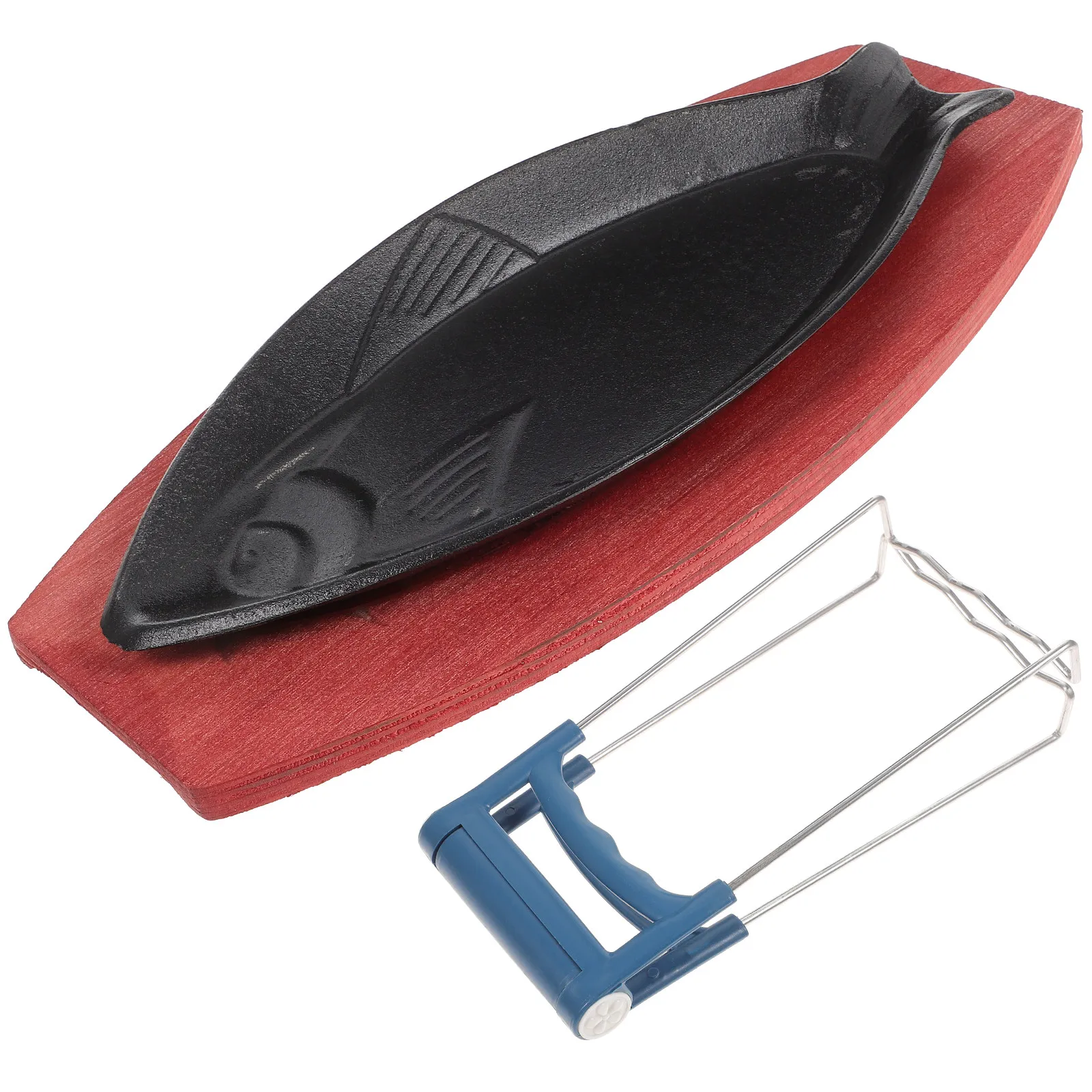 1Set Fish Shaped Iron Barbecue Pan Non Stick Surface Improves with Use Portable Home Frying Pan for Grilled Fish Beef Mutton
1Set Fish Shaped Iron Barbecue Pan Non Stick Surface Improves with Use Portable Home Frying Pan for Grilled Fish Beef Mutton