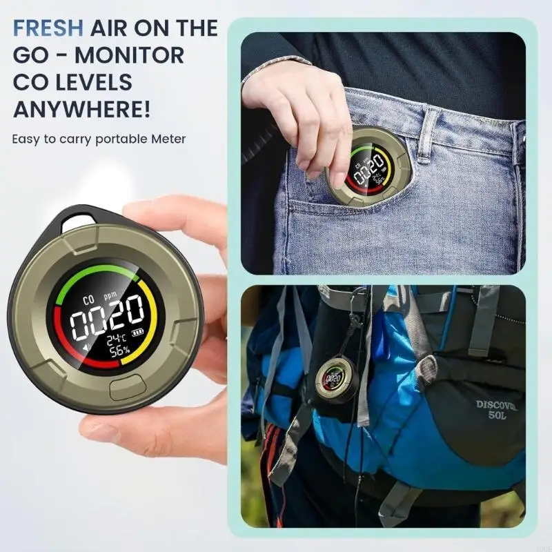 19QE 3 in 1 Detector Carbon Monoxide Hazards Temperature Humidity Measurement Monitor
19QE 3 in 1 Detector Carbon Monoxide Hazards Temperature Humidity Measurement Monitor