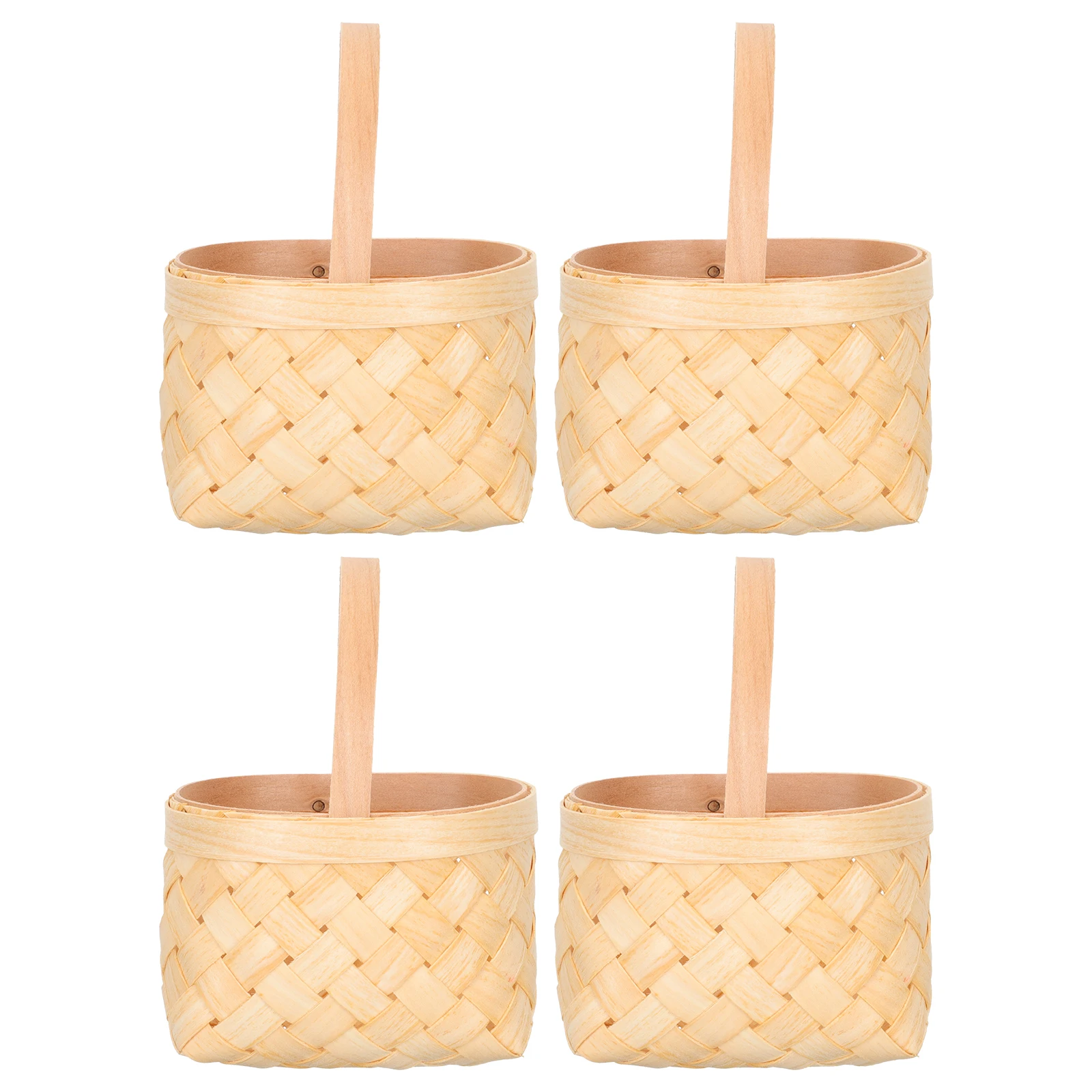 4pcs Mini Woven Baskets Small Wood with Handles Decorative Storage Rattan Knitted Gift Box Desktop Decor Basket Woodchip Basket
4pcs Mini Woven Baskets Small Wood with Handles Decorative Storage Rattan Knitted Gift Box Desktop Decor Basket Woodchip Basket