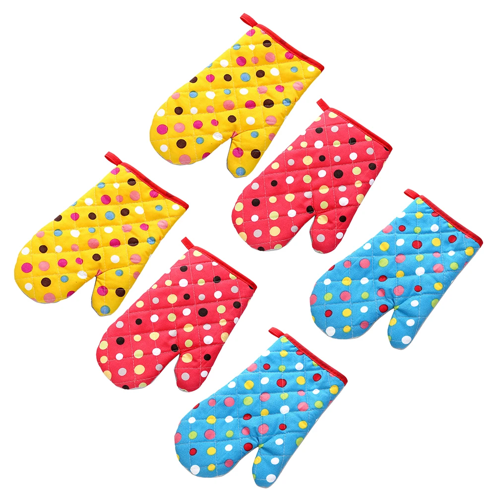6pcs 3 Pairs Black Quilted Blue Cotton Oven Mitts Heat Resistant Thickened Kitchen Gloves Silicone High Temperature Baking
6pcs 3 Pairs Black Quilted Blue Cotton Oven Mitts Heat Resistant Thickened Kitchen Gloves Silicone High Temperature Baking