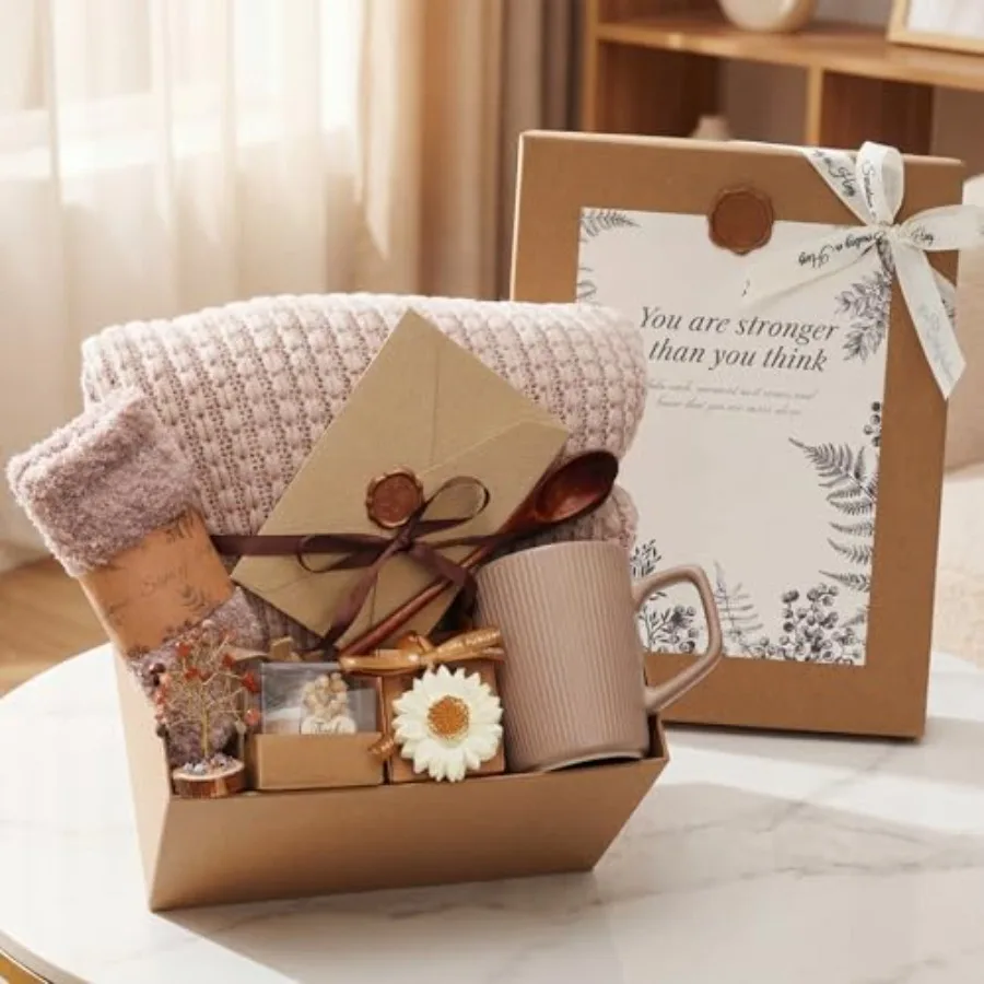 Get Well Soon Gifts Baskets for Women, Thinking of You Gift Self Care Package, Birthday Luxury Gifts, Sympathy Gift Basket Comf
Get Well Soon Gifts Baskets for Women, Thinking of You Gift Self Care Package, Birthday Luxury Gifts, Sympathy Gift Basket Comf