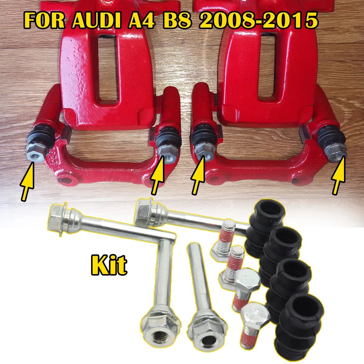 Rear Brake Caliper Cylinder Slider Guide Pin For Disc Housing Bolts Rubber Bushing Boot Seal Kit FOR AUDI A4 B8 2008-2014 2015
Rear Brake Caliper Cylinder Slider Guide Pin For Disc Housing Bolts Rubber Bushing Boot Seal Kit FOR AUDI A4 B8 2008-2014 2015