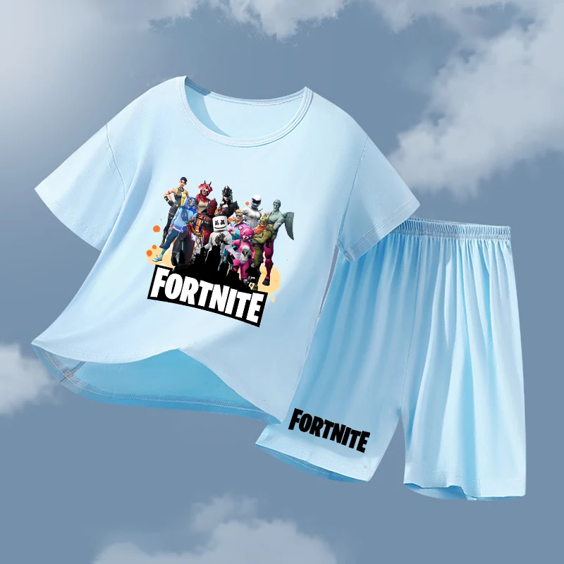 Fortnites Series Boy Girl Pajamas Short Sleeve Shorts Hot Game Sleepwear Summer Cute Child Home Clothes Set Funny Birthday Gift
Fortnites Series Boy Girl Pajamas Short Sleeve Shorts Hot Game Sleepwear Summer Cute Child Home Clothes Set Funny Birthday Gift