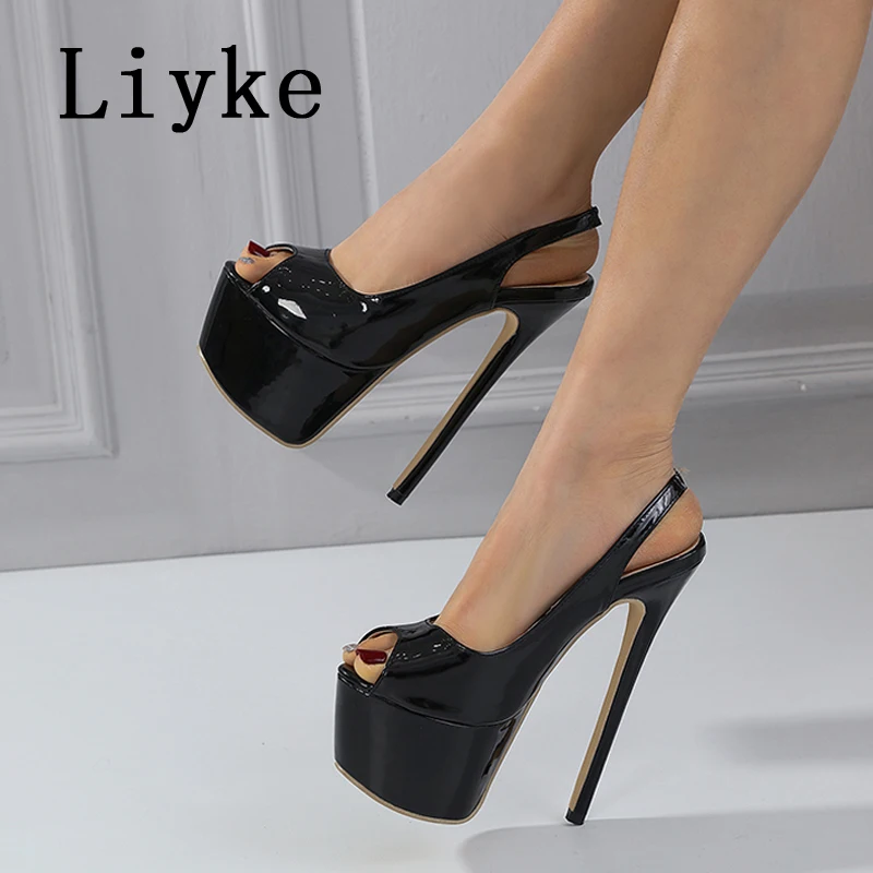 Liyke Summer Sexy Peep Toe 16CM Extreme High Heels Party Nightclub Stripper Pole Dance Shoes Women Platform Pumps Stiletto Mujer
Liyke Summer Sexy Peep Toe 16CM Extreme High Heels Party Nightclub Stripper Pole Dance Shoes Women Platform Pumps Stiletto Mujer