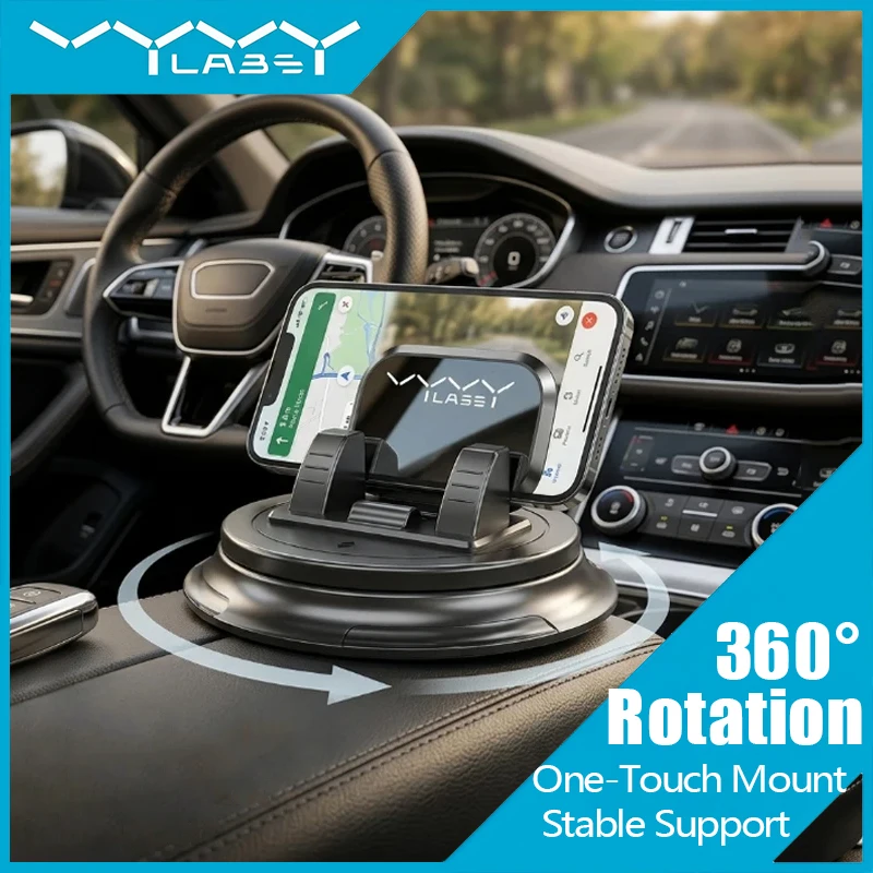 Vyvylabs 360° Rotatable Universal Car Phone Holder Gravity Auto Lock Phone Bracket Anti-Shake Car Phone Mount for Dashboard Use
Vyvylabs 360° Rotatable Universal Car Phone Holder Gravity Auto Lock Phone Bracket Anti-Shake Car Phone Mount for Dashboard Use