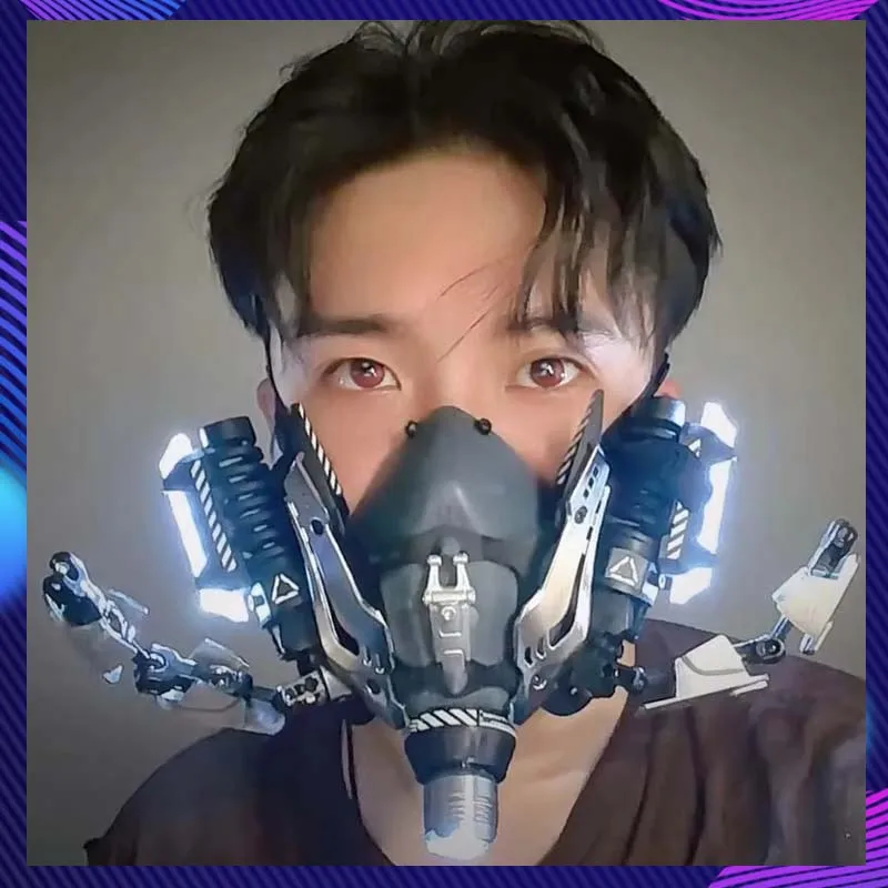 Sci-Fi Mech Mask Half Face Mechanical Mask Commander Tactical Cosplay Costumes Halloween Party Coser Props Gift Cyber Punk Mask
Sci-Fi Mech Mask Half Face Mechanical Mask Commander Tactical Cosplay Costumes Halloween Party Coser Props Gift Cyber Punk Mask