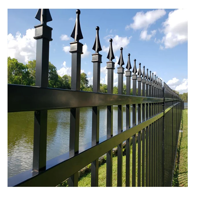 Elegant Design Powder Coated Steel Metal Fence Anti-Rust Steel Security Fence
Elegant Design Powder Coated Steel Metal Fence Anti-Rust Steel Security Fence
