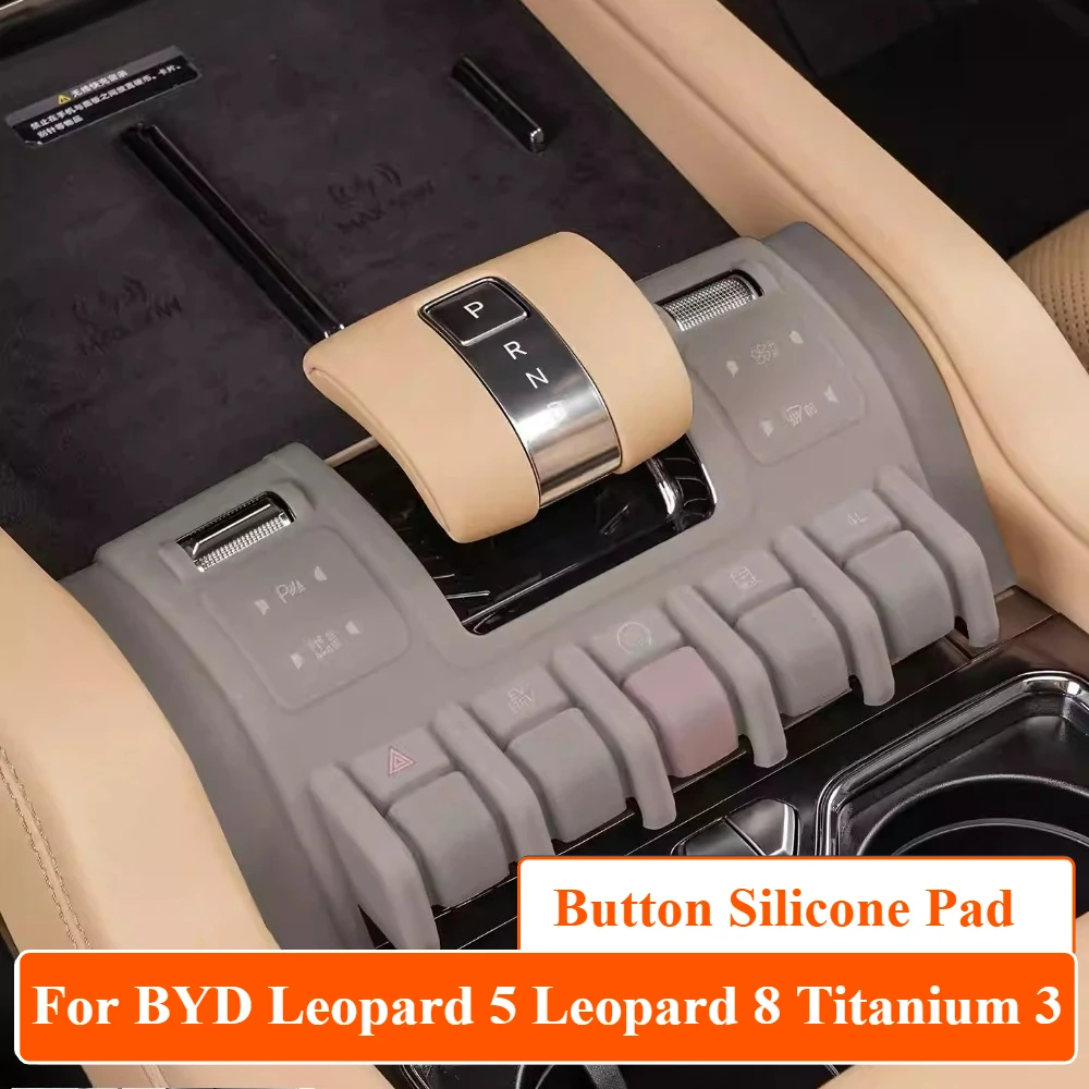 For BYD Leopard 5 Leopard 8 Titanium 3 Car Center Console Button Anti-Scratch Protective Cover Button Silicone Pad
For BYD Leopard 5 Leopard 8 Titanium 3 Car Center Console Button Anti-Scratch Protective Cover Button Silicone Pad