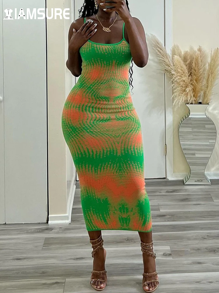 IAMSURE Beach Style Printed Bodycon Dress Holiday Sexy Slash Neck Sleeveless Maxi Dresses For Women 2023 Summer Fashion Ladies
IAMSURE Beach Style Printed Bodycon Dress Holiday Sexy Slash Neck Sleeveless Maxi Dresses For Women 2023 Summer Fashion Ladies