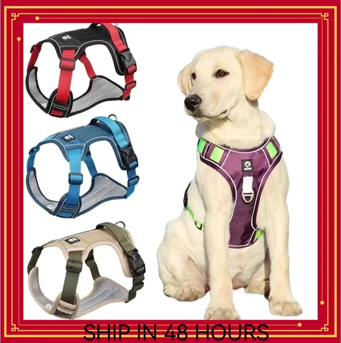 Pet Dog Harness Reflective Adjustable German Shepherd Outdoor Training Vest Wear-resistant And Explosion-proof Shock Harnesses
Pet Dog Harness Reflective Adjustable German Shepherd Outdoor Training Vest Wear-resistant And Explosion-proof Shock Harnesses