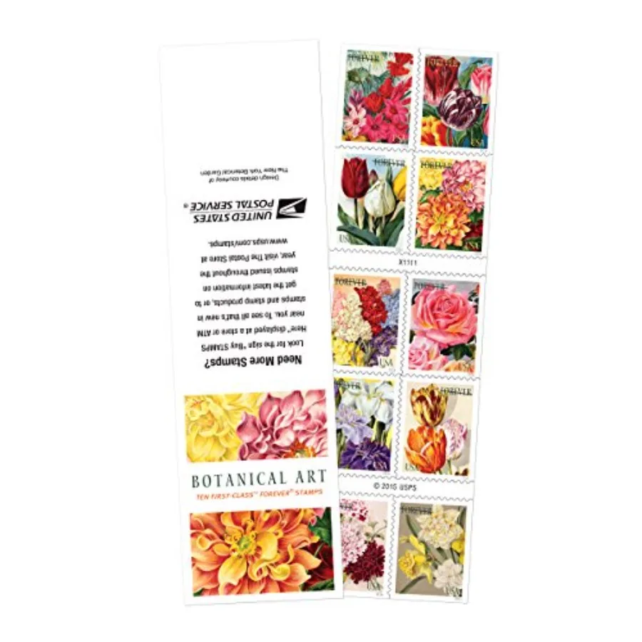 Botanical Art Forever Stamps - Sheet of 10 Postage Stamps
Botanical Art Forever Stamps - Sheet of 10 Postage Stamps