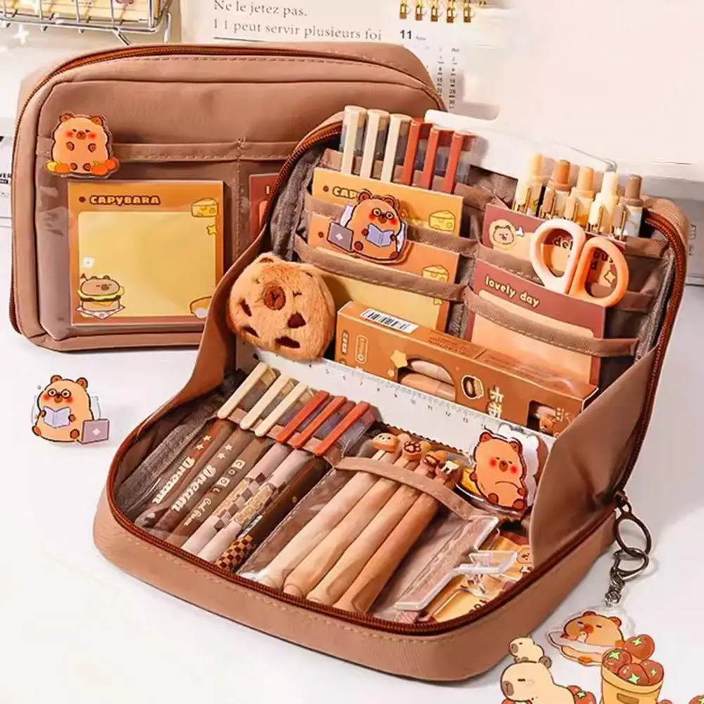 Pencil Case with Multi Compartments Large Opening Zipper Pencil Bag Placket Storage System Stationery Bag School Supplies
Pencil Case with Multi Compartments Large Opening Zipper Pencil Bag Placket Storage System Stationery Bag School Supplies