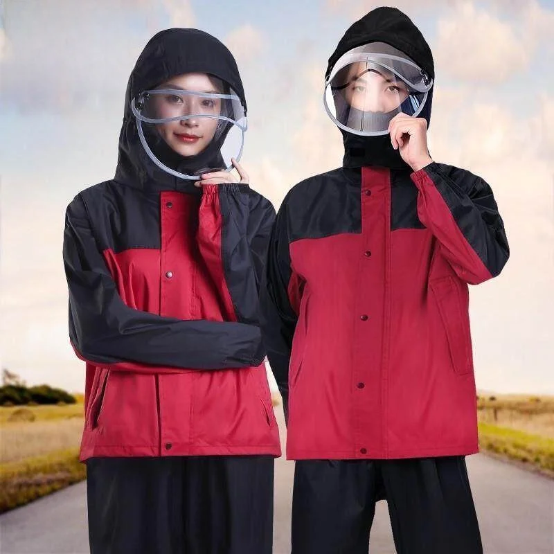 Thickened Men's Raincoat And Pants Set Full Body Waterproof Cycling Rainwear Breathable Polyester Fiber One-time Use
Thickened Men's Raincoat And Pants Set Full Body Waterproof Cycling Rainwear Breathable Polyester Fiber One-time Use