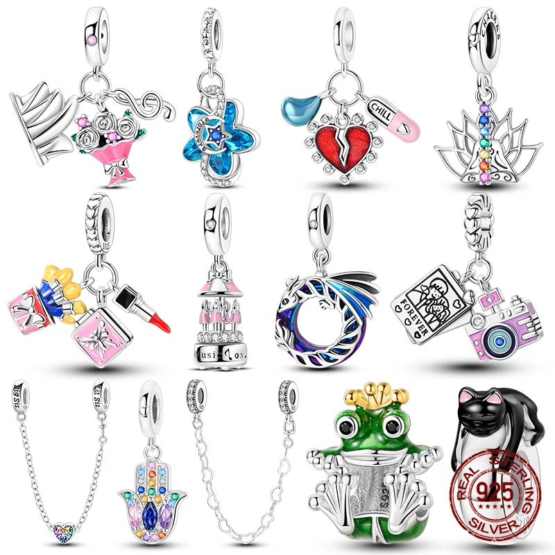 925 Sterling Silver Butterfly Black Cat Animal Series Charms Fit 925 Original Bracelets Women Jewelry Making Birthday Gift
925 Sterling Silver Butterfly Black Cat Animal Series Charms Fit 925 Original Bracelets Women Jewelry Making Birthday Gift