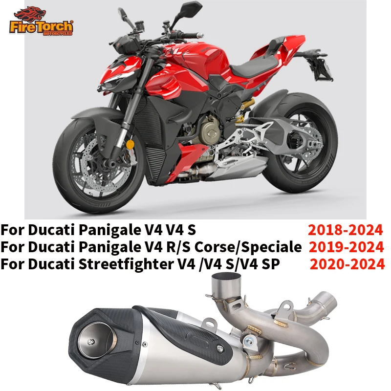 Slip For Ducati Panigale V4 S R S Corse Streetfighter V4 S SP 2018 - 2024 Motorcycle Exhaust Escape Moto System Carbon Muffler
Slip For Ducati Panigale V4 S R S Corse Streetfighter V4 S SP 2018 - 2024 Motorcycle Exhaust Escape Moto System Carbon Muffler