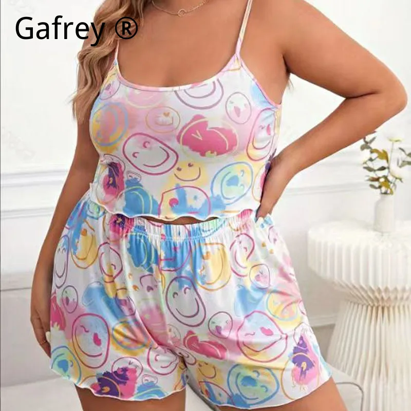 Plus Size 5XL 4XL 3XL 2XL 1XL Women Printed Camisole Pajama Set Sleeveless Loungewear 2 Piece Sleepwear Casual Soft Nightwear
Plus Size 5XL 4XL 3XL 2XL 1XL Women Printed Camisole Pajama Set Sleeveless Loungewear 2 Piece Sleepwear Casual Soft Nightwear
