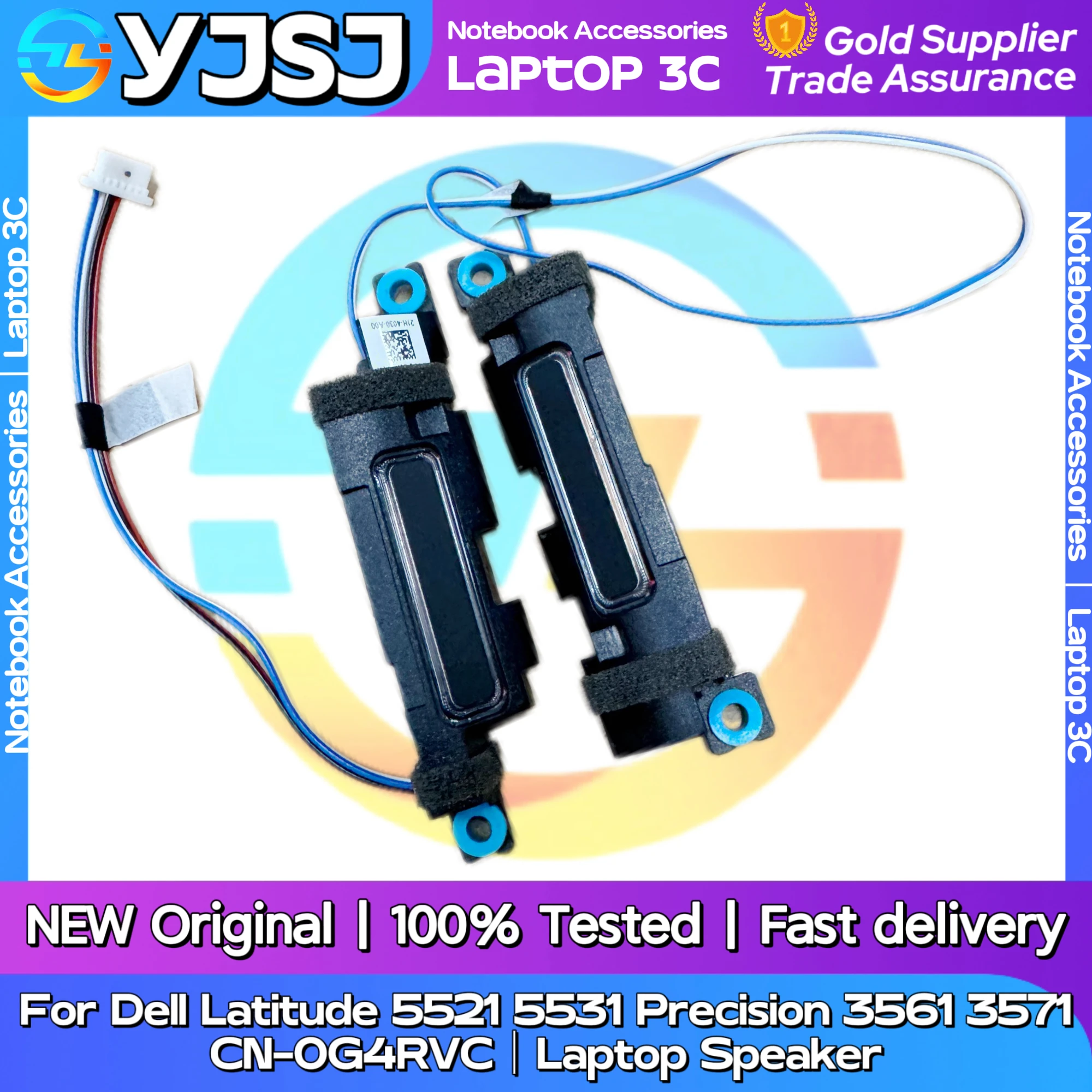 New Original Laptop Notebook Audio Speaker For Dell Latitude 5521 5531 Precision 3561 3571 built-in speaker horn audio CN-0G4RVC
New Original Laptop Notebook Audio Speaker For Dell Latitude 5521 5531 Precision 3561 3571 built-in speaker horn audio CN-0G4RVC