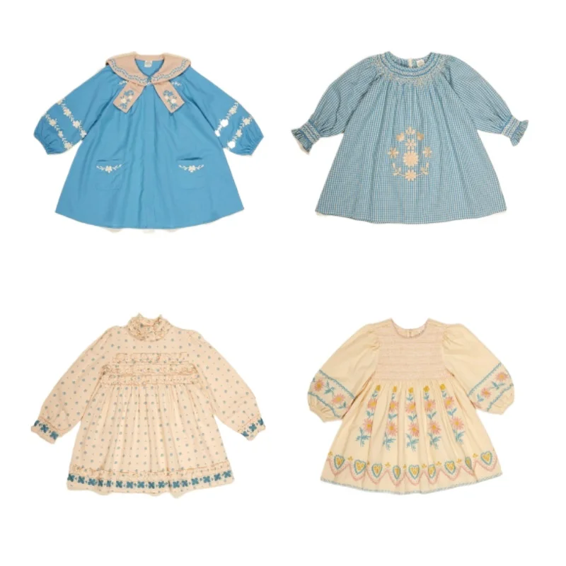 Girls' Dress 2025 Fall New Arrival Embroidered Print Fashion Korean Style Children's Dress Pure Cotton Bow Cute Princess Dress
Girls' Dress 2025 Fall New Arrival Embroidered Print Fashion Korean Style Children's Dress Pure Cotton Bow Cute Princess Dress