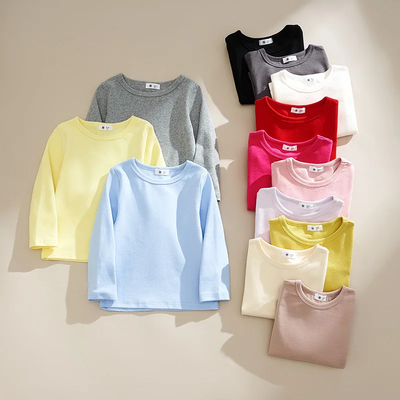 Xty-Children's Clothing Spring and Autumn New Men's and Women's Baby Bottoming Shirt Simple Solid Color Children's round NeckTT-
Xty-Children's Clothing Spring and Autumn New Men's and Women's Baby Bottoming Shirt Simple Solid Color Children's round NeckTT-