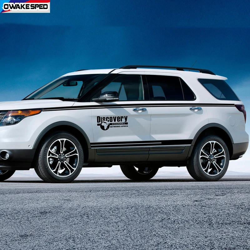 1set Discovery Sport Stripe Both Side Car Body Door Decor Sticker For Ford Explorer OFF RAOD Styling Accessories DIY Vinyl Decal
1set Discovery Sport Stripe Both Side Car Body Door Decor Sticker For Ford Explorer OFF RAOD Styling Accessories DIY Vinyl Decal
