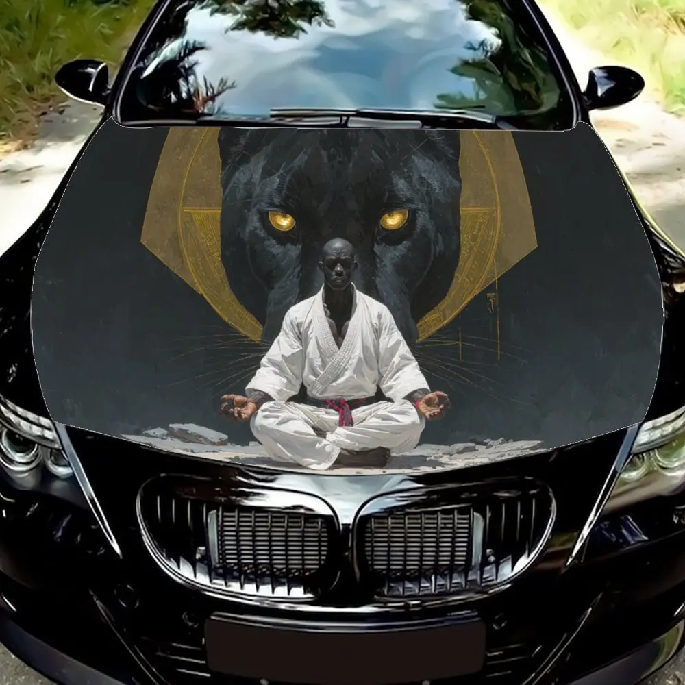 Martial Artist in Meditation with Panther,Car Hood Decal, Self-Adhesive Waterproof PVC Car hood Sticker,Car Decoration Scratch R
Martial Artist in Meditation with Panther,Car Hood Decal, Self-Adhesive Waterproof PVC Car hood Sticker,Car Decoration Scratch R