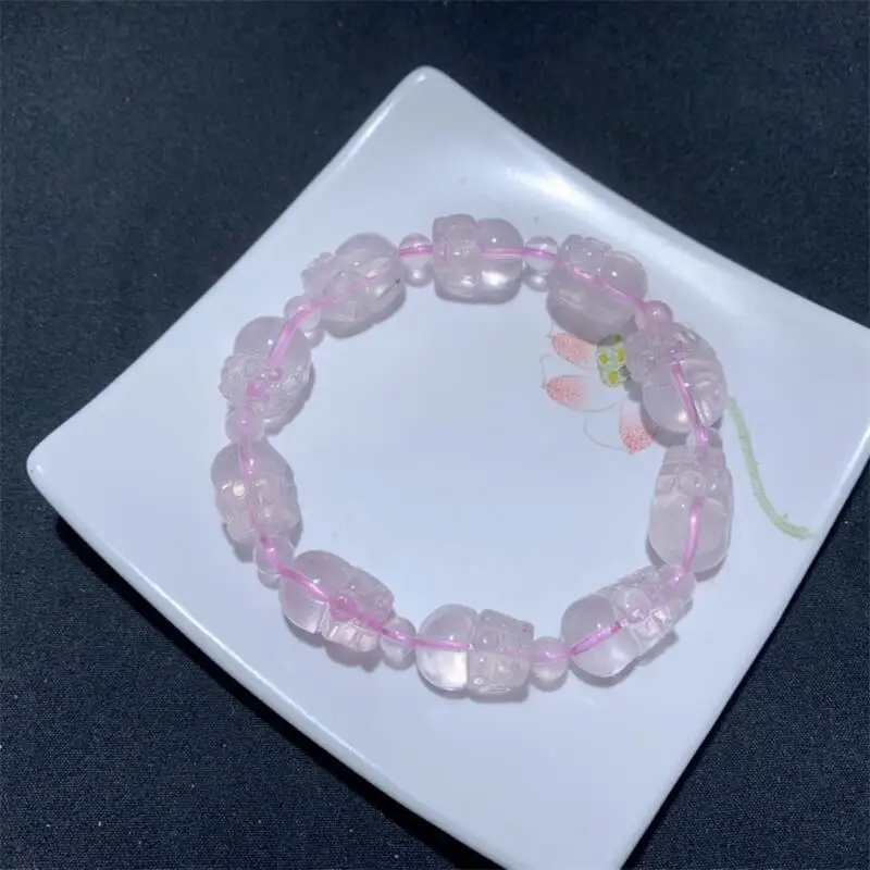Natural Rose Quartz Pixiu Bracelet Fashion Gemstone Crystal Jewelry For Women Healing Bohemia Holiday Gift 1pcs
Natural Rose Quartz Pixiu Bracelet Fashion Gemstone Crystal Jewelry For Women Healing Bohemia Holiday Gift 1pcs