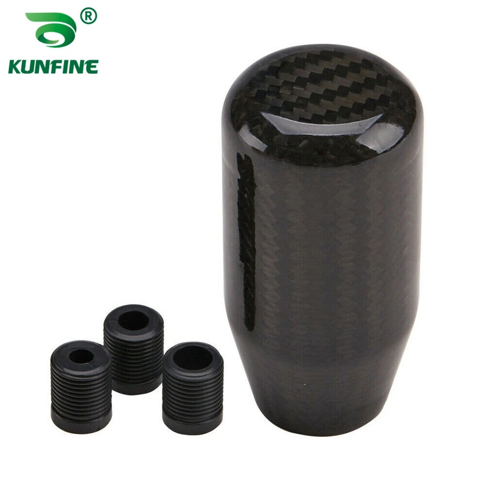 Universal Car Gear Shift Knob Real Carbon Fiber Stand Head Transmission Shift Lever Knob With Adapter For Car Truck Tuning Parts
Universal Car Gear Shift Knob Real Carbon Fiber Stand Head Transmission Shift Lever Knob With Adapter For Car Truck Tuning Parts