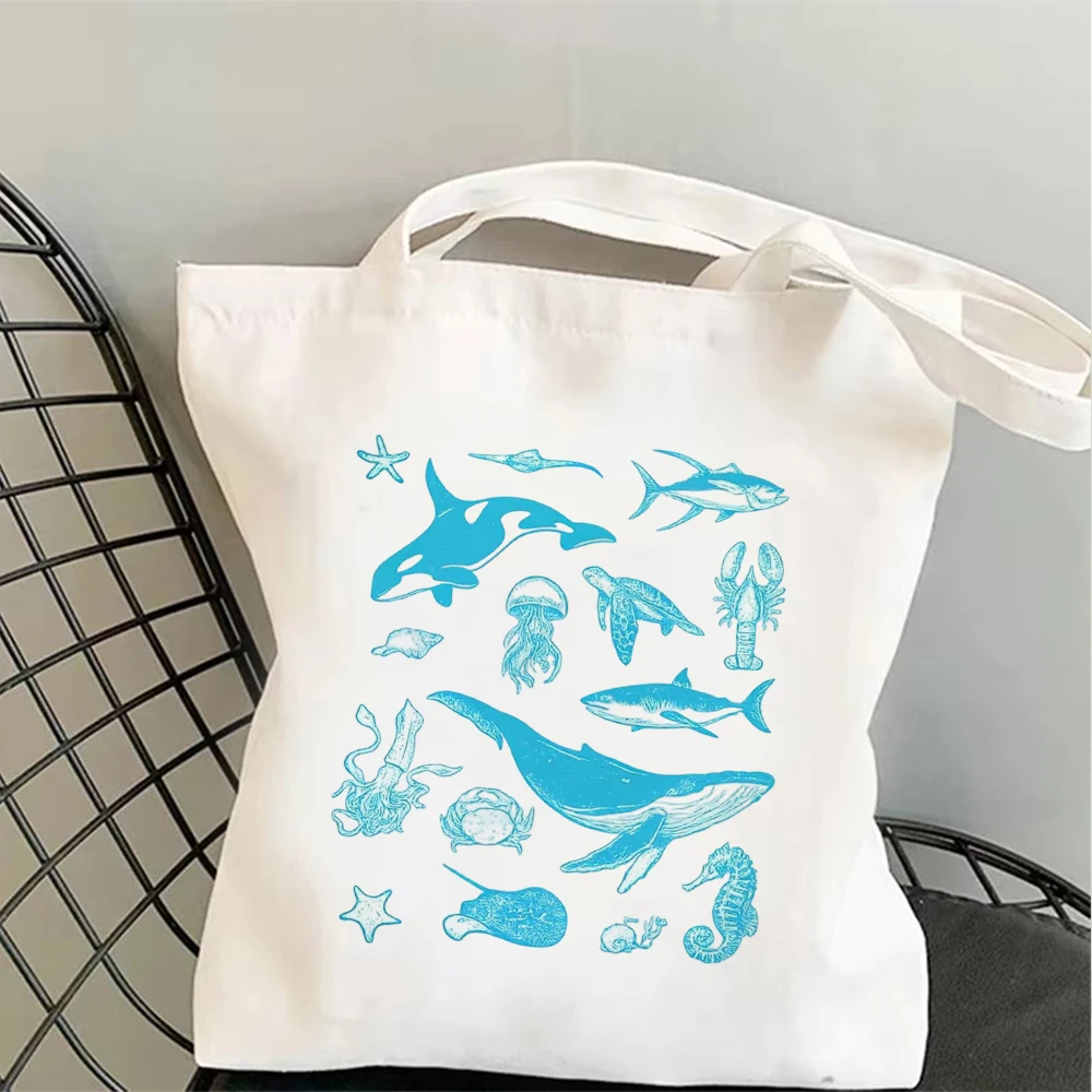 Aesthetic Ocean Creatures Printed Canvas Shoulder Bag Sea Turtle Shopping Tote Reusable Cotton Cloth Handbag Bookbag Travel Gift
Aesthetic Ocean Creatures Printed Canvas Shoulder Bag Sea Turtle Shopping Tote Reusable Cotton Cloth Handbag Bookbag Travel Gift