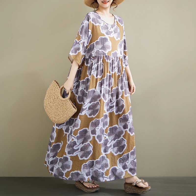 Summer New n round Ne ort Sve Loose Midi Skirt Dr Big Size Polka Dot Casual Holiday Cotton A-Line Dr
Summer New n round Ne ort Sve Loose Midi Skirt Dr Big Size Polka Dot Casual Holiday Cotton A-Line Dr