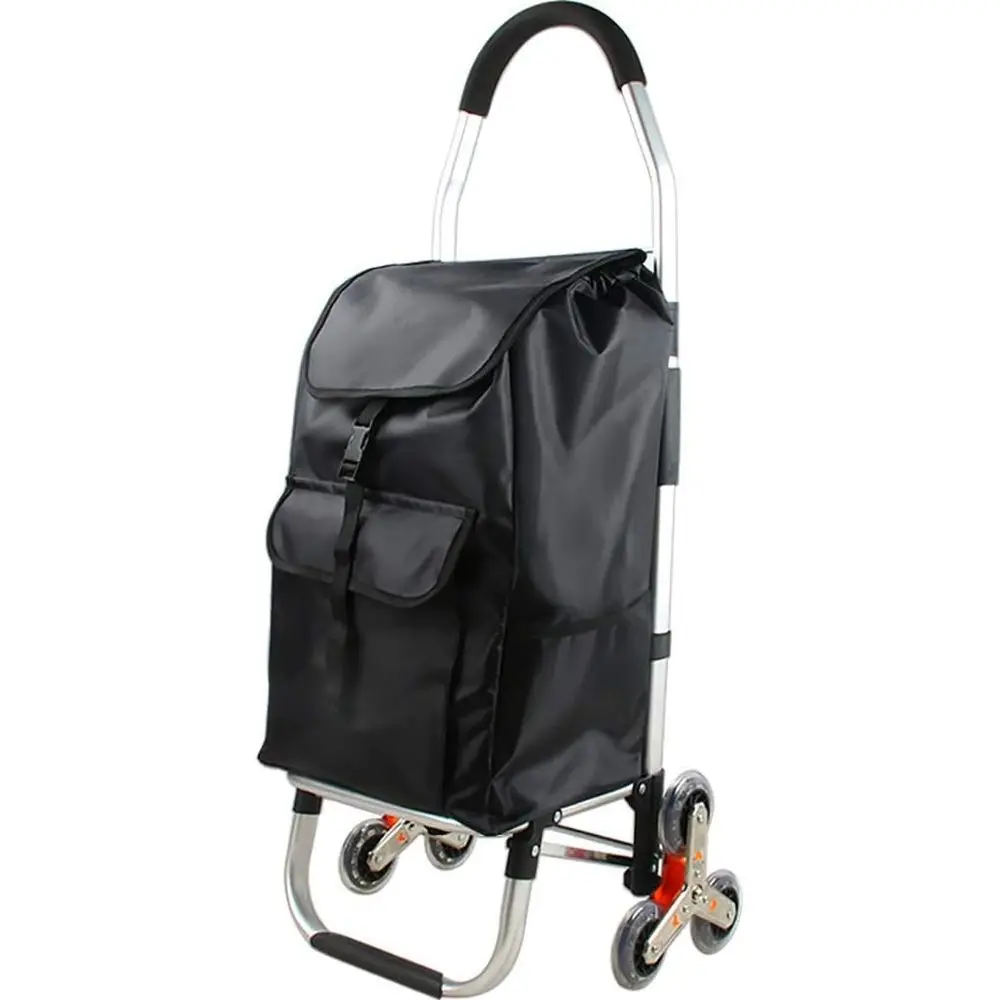 Compact, Stylish Shopping Cart with Push-Pull Feature, Black
Compact, Stylish Shopping Cart with Push-Pull Feature, Black