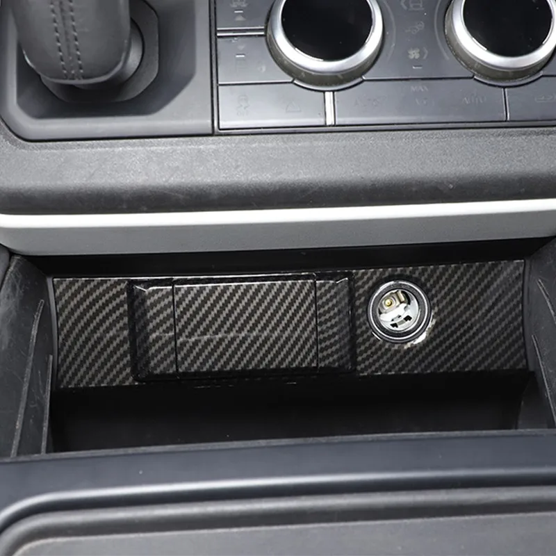 Car Accessories ABS Carbon Interior Central Control USB Charging Port Protection Cover for Land Rover Defender 110 2020-2021
Car Accessories ABS Carbon Interior Central Control USB Charging Port Protection Cover for Land Rover Defender 110 2020-2021