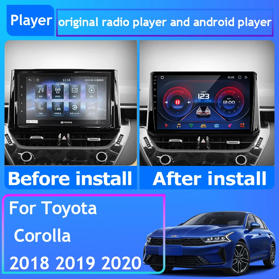 Car Radio Carplay For Toyota Corolla 2018 - 2020 Navigation GPS Android Auto Stereo Screen Bleutooth No 2din BT 5G WiFi
Car Radio Carplay For Toyota Corolla 2018 - 2020 Navigation GPS Android Auto Stereo Screen Bleutooth No 2din BT 5G WiFi