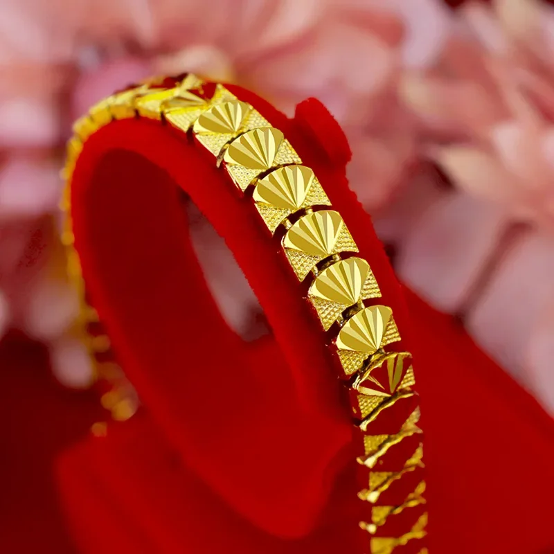 Pure 14 K Gold Color Lucky Grass Shell Bracelet for Women Bride Girl Jewelry Bracelets Bangle Oro Puro De 14 K Ring
Pure 14 K Gold Color Lucky Grass Shell Bracelet for Women Bride Girl Jewelry Bracelets Bangle Oro Puro De 14 K Ring