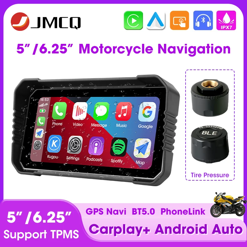 5"/6.25" Carplay Motorcycle Multimedia Player GPS Navigation Wireless Android Auto Display Screen Portable Moto Monitor WIFI BT5
5"/6.25" Carplay Motorcycle Multimedia Player GPS Navigation Wireless Android Auto Display Screen Portable Moto Monitor WIFI BT5