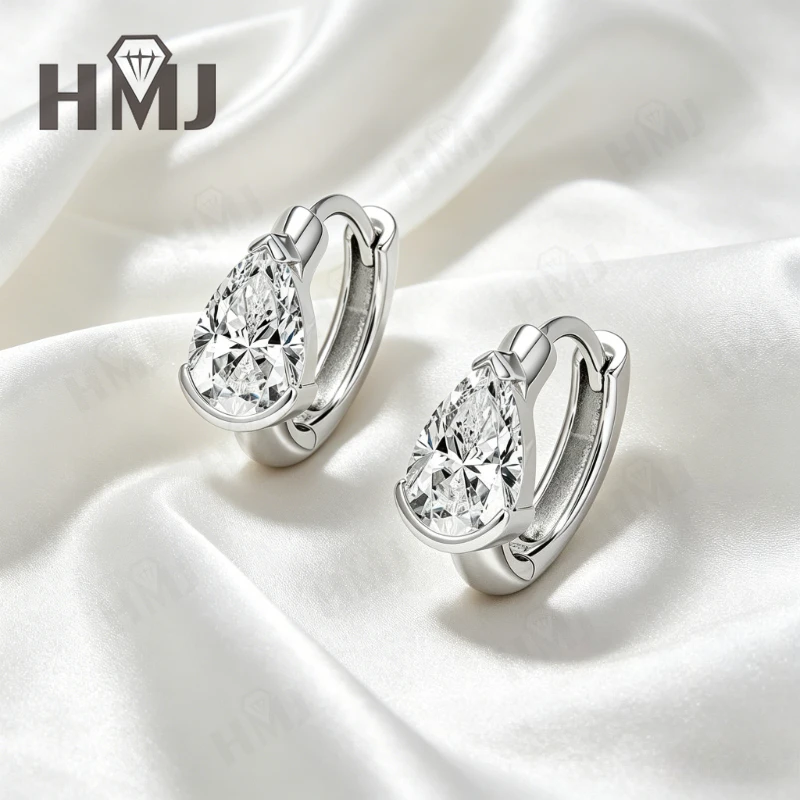 GRA Certified Minimalist Moissanite Earrings 925 Sterling Silver Pear Cut D Color VVS1 Fine Jewelry Mother's Day Gifts
GRA Certified Minimalist Moissanite Earrings 925 Sterling Silver Pear Cut D Color VVS1 Fine Jewelry Mother's Day Gifts