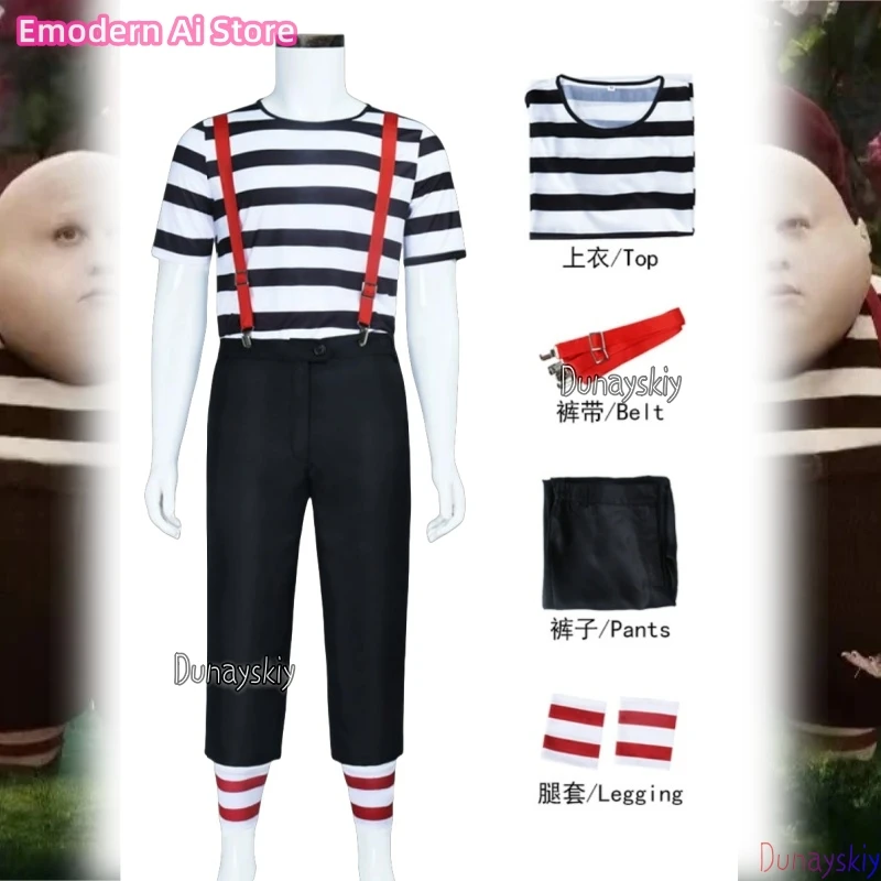 Movie Tweedledum Cosplay Costume Tweedledee Full Set for Halloween Performance and Roleplaying Stage
Movie Tweedledum Cosplay Costume Tweedledee Full Set for Halloween Performance and Roleplaying Stage