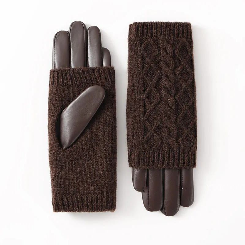 Женские зимние перчатки из натуральной кожи высокого качества с сенсорным экраном, на теплой кашемировой подкладке, классические, простые, модные, из натуральной кожи
Женские зимние перчатки из натуральной кожи высокого качества с сенсорным экраном, на теплой кашемировой подкладке, классические, простые, модные, из натуральной кожи