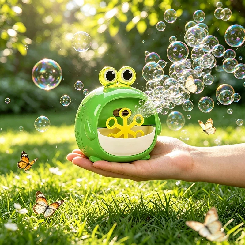 Frog Electric Animal Bubble Mechanical Cartoon Dinosaur Whale Magic Soap Water Bubble Hairdryer Handheld Christmas Gift
Frog Electric Animal Bubble Mechanical Cartoon Dinosaur Whale Magic Soap Water Bubble Hairdryer Handheld Christmas Gift