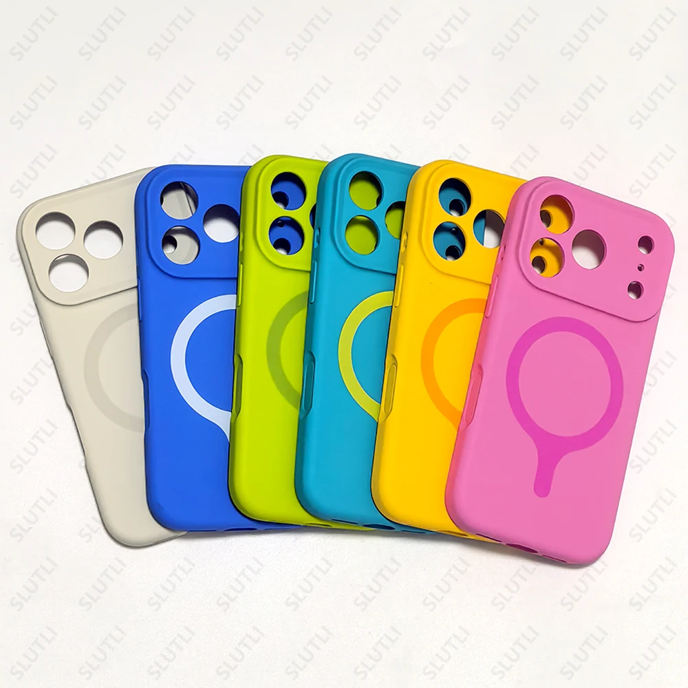 Liquid Silicone Magnetic Phone Case For iPhone 17 Pro Max 16 Pro Max For Magsafe Wireless charging Skin Feel Shockproof Cover
Liquid Silicone Magnetic Phone Case For iPhone 17 Pro Max 16 Pro Max For Magsafe Wireless charging Skin Feel Shockproof Cover