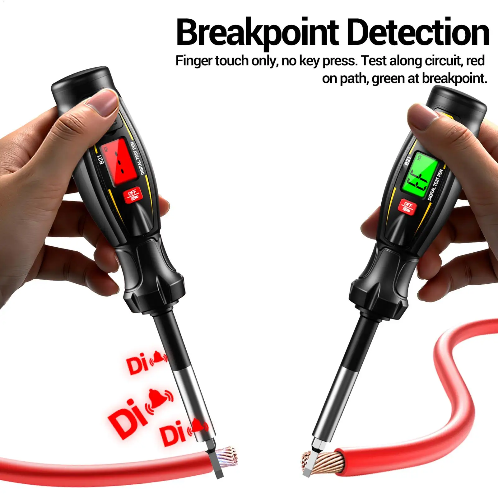 Electricity Tester Non-Contact Buzzer Alarm Screwdriver Electricity Detector For Mechanics Handymen Technicians Electricians
Electricity Tester Non-Contact Buzzer Alarm Screwdriver Electricity Detector For Mechanics Handymen Technicians Electricians