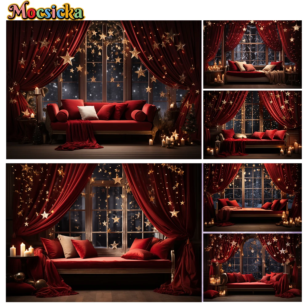 Mocsicka Winter Christmas Photography Background Window Stars Holiday Party Family Kids Portrait Photo Backdrops Studio
Mocsicka Winter Christmas Photography Background Window Stars Holiday Party Family Kids Portrait Photo Backdrops Studio