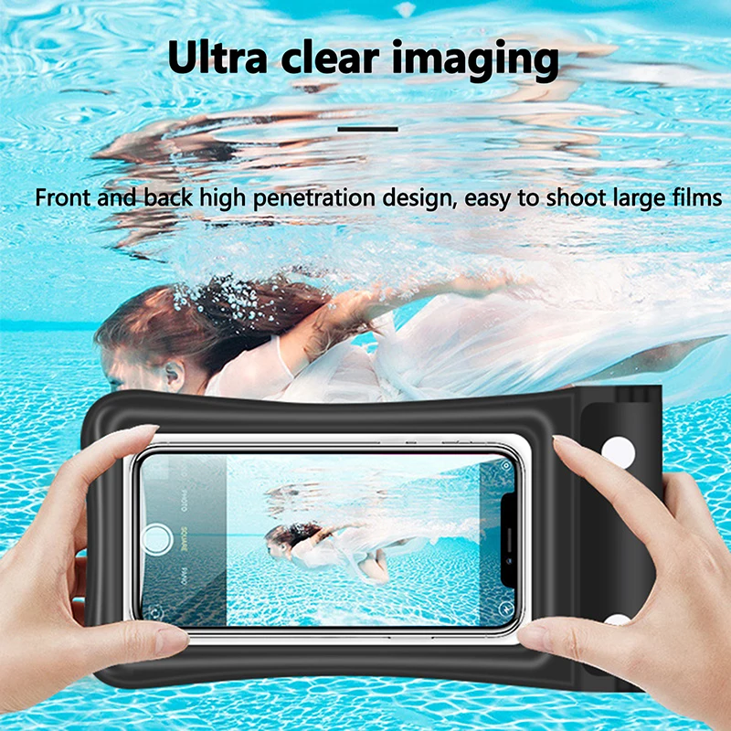 Transparent Seal Waterproof Phone Case Touch Screen Sealed Bag Swimming Diving Phone Cover
Transparent Seal Waterproof Phone Case Touch Screen Sealed Bag Swimming Diving Phone Cover