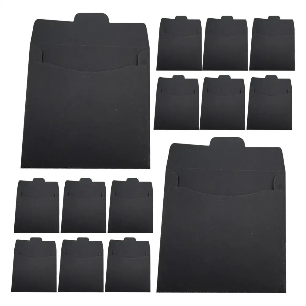 50 Pcs CD Envelopes Paper Crafted Storage Greeting Cards Receipts Files Mini DVD Bags Invitations BlackFolders
50 Pcs CD Envelopes Paper Crafted Storage Greeting Cards Receipts Files Mini DVD Bags Invitations BlackFolders