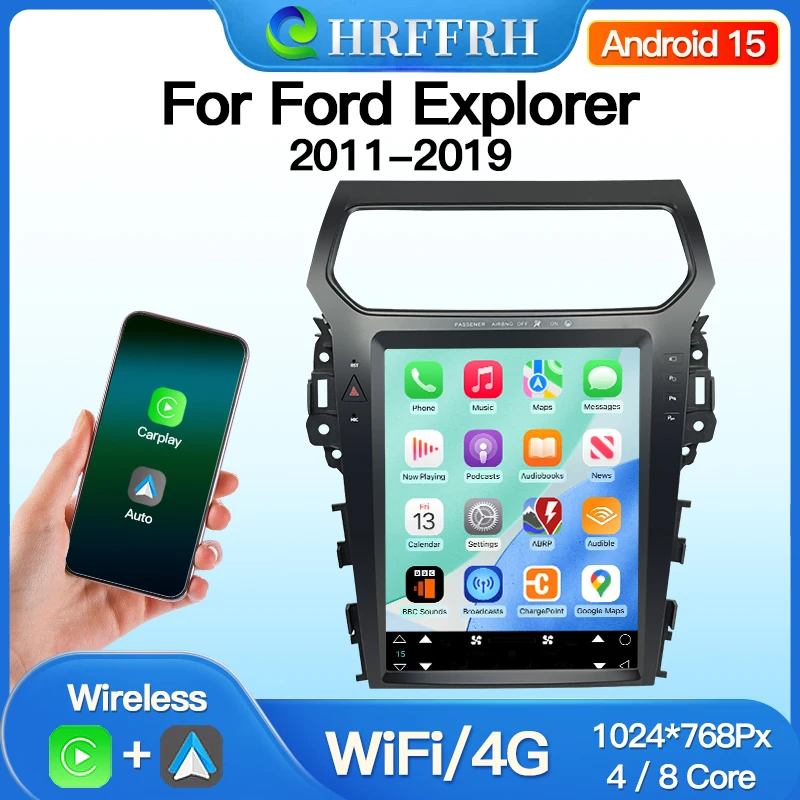 Android 15 For Ford Explorer 5 2011 - 2019 Car Radio Tesla Model Style Screen Multimedia Player Navigation 4G WIFI BT GPS Stereo
Android 15 For Ford Explorer 5 2011 - 2019 Car Radio Tesla Model Style Screen Multimedia Player Navigation 4G WIFI BT GPS Stereo