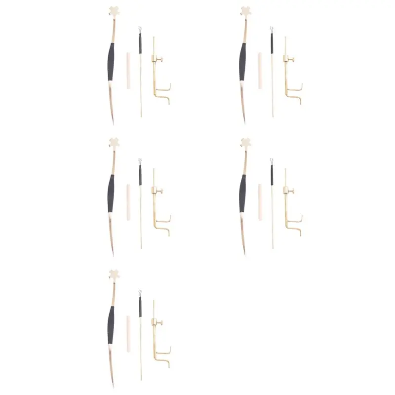 NALFI-5X Brass Violin Luthier Tools Kit Violin Sound Post Set Sound Post Installation Tool,Violin Making Repair Tools
