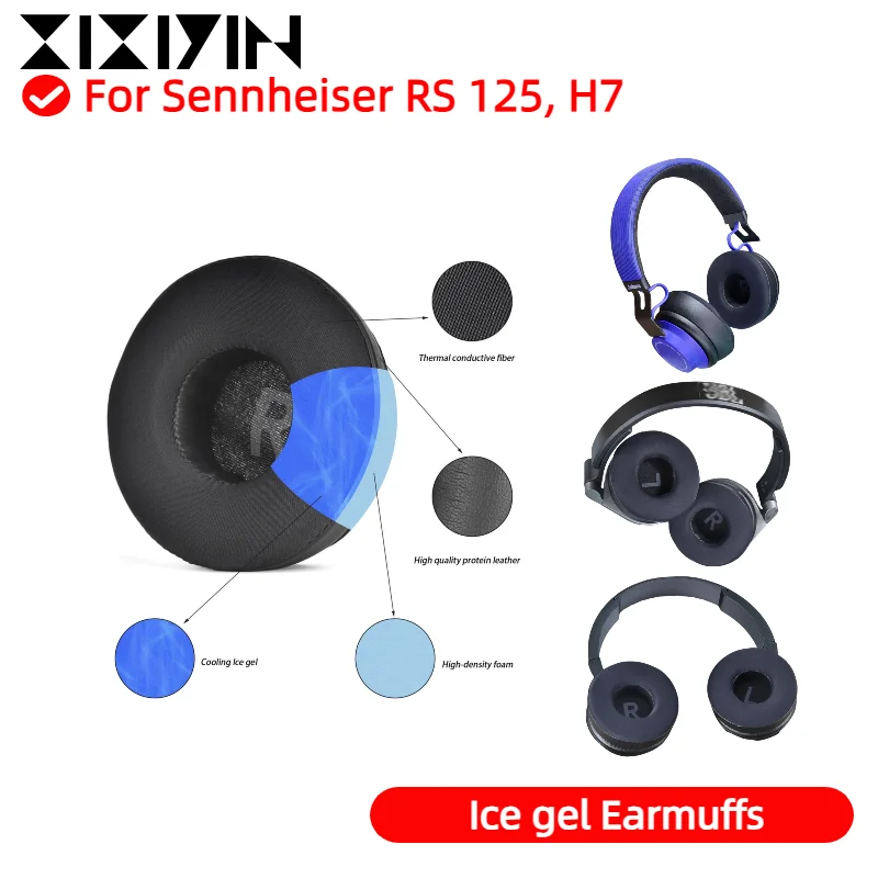 XIXIYIN New Arrivals Replacement Soft Cooling Gel Ear Cushion Ear Pads For Sennheiser RS 125, H7 headset Repairing Parts
XIXIYIN New Arrivals Replacement Soft Cooling Gel Ear Cushion Ear Pads For Sennheiser RS 125, H7 headset Repairing Parts