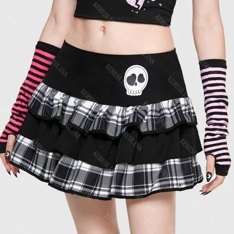 Women's midi skirts streetwear hip-hop rock Harajuku aesthetic Y2K chic aesthetic punk fashion skull print women midi skirts EMO
Women's midi skirts streetwear hip-hop rock Harajuku aesthetic Y2K chic aesthetic punk fashion skull print women midi skirts EMO